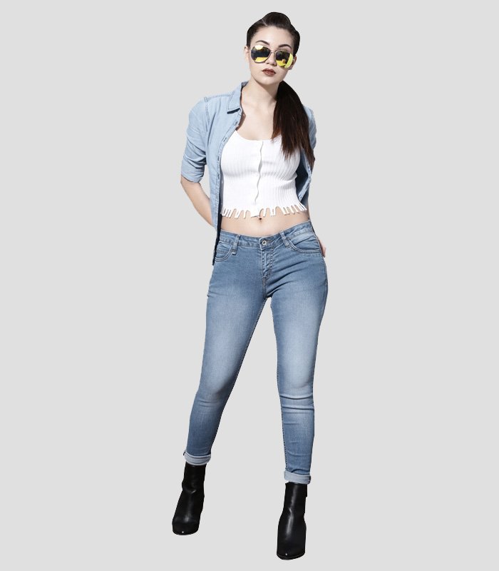 Women Blue Skinny Fit Stretchable Jeans