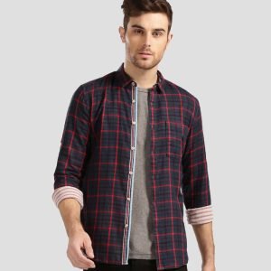 Men Lined Printed Shirt