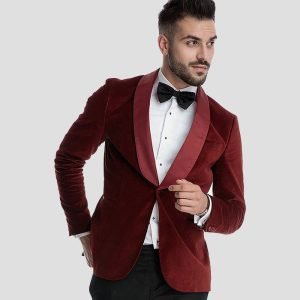 Men Maroon Suit