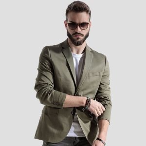 Lined Light Green Suit