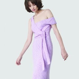 Girls Sky Blue Simple Dress